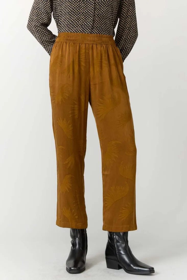 Yahmo Yahmo Damen vegan Hose Hilde Sandelholz Braun, Hellbraun, – Produktbild 2 von 2