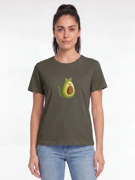 watapparel watapparel T-Shirt Frauen Avocato, Khaki, – Produktbild 2 von 2