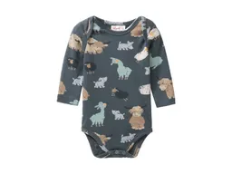 People Wear Organic People Wear Organic Langarm-Body Fellfreunde schieferblau 62/68 – Produktbild 1 von 1