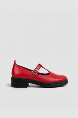 BOHEMA BOHEMA Damen vegan Schuhe Mary Jane Curtsy Rot – Produktbild 1 von 1