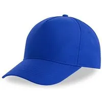 Atlantis Headwear Atlantis Headwear Atlantis Recy Five Cap Klassische, strukturierte Baseballkappe, Geschwungener Schirm, Hochwertiger Klettverschluss, Royal (blau), – Produktbild 1 von 1