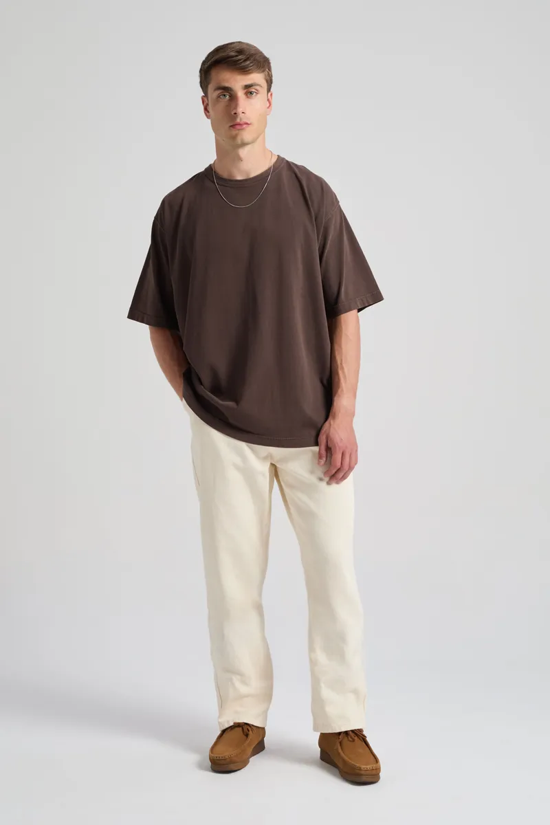 Trendsplant Trendsplant Herren vegan T-Shirt Von Supply Oversized Mit Kaffeebohne, Dunkelbraun, – Produktbild 1 von 2