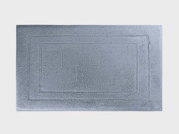 Yumeko Badematte Deluxe 60x100 cm Yumeko aus Bio-Baumwolle, Faded blue, – Produktbild 2 von 3