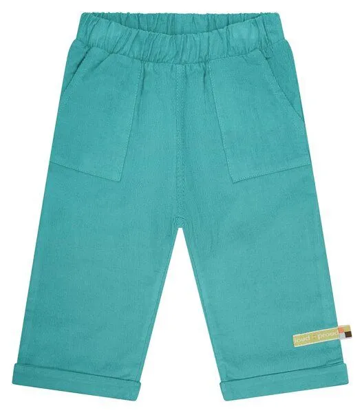 loud + proud loud + proud Babys & Kinder Hose aus Cord, GOTS-zertifiziert, Oregano(grün), – Produktbild 1 von 3