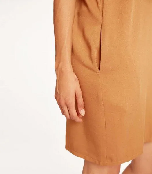 WiDDA berlin WiDDA berlin Kleid CARO aus Viskose in Curry – Produktbild 4 von 4