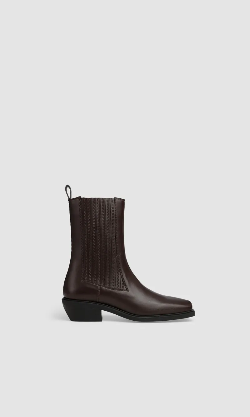 Prev Prev Damen vegan Stiefel Claudio Plus Brownie, Dunkelbraun, – Produktbild 1 von 2