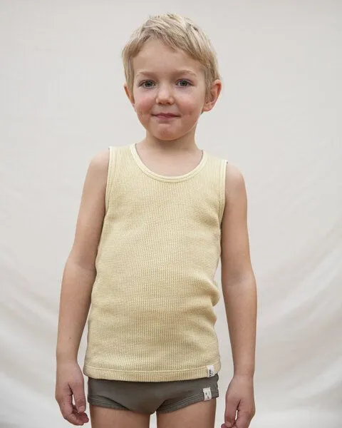 MATONA Matona Unterhemd / Tanktop für Kinder aus Bio-Baumwolle / Basic Tanktop, Gelb, – Produktbild 1 von 2