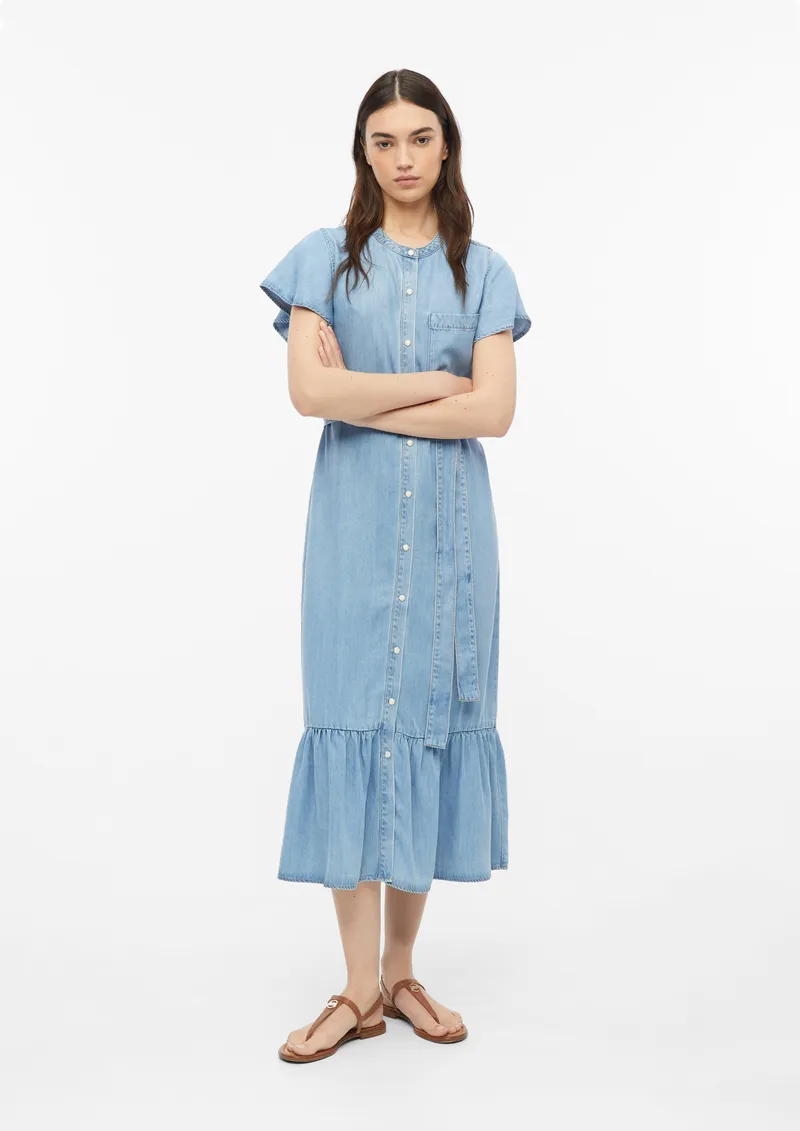s.Oliver Denimkleid aus Lyocell, Blau, – Produktbild 2 von 3