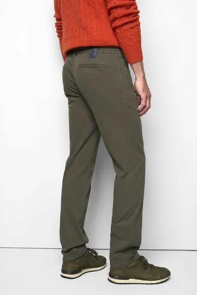 M 5 BY MEYER M 5 BY MEYER Chino in Mikro Struktur, Grün (oliv), – Produktbild 5 von 6