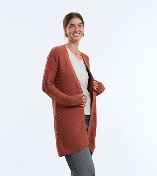 Gary Mash GARY MASH Long-Cardigan Alamo aus Biobaumwolle, Chutney (braun), – Produktbild 1 von 4
