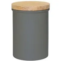 Treusinn Treusinn Keramikdose LEKKA / Westerwälder Steinzeugton / 100% lebensmittelecht glasiert, Grau, – Produktbild 1 von 1