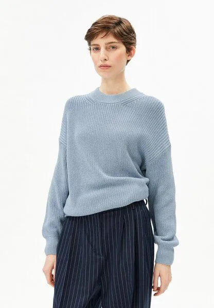 ARMEDANGELS ARMEDANGELS VANISÉ Damen Pullover aus Bio-Baumwolle, Blue glow-dark blue glow, – Produktbild 1 von 4