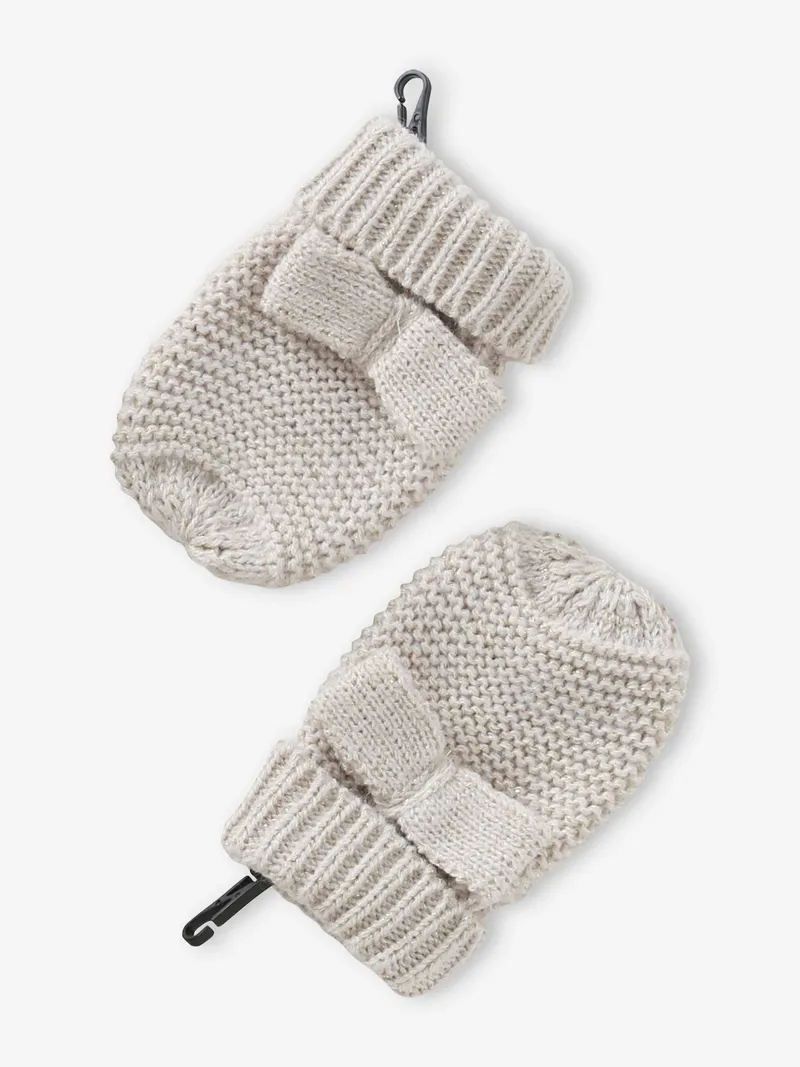 Vertbaudet Mädchen Baby-Set, Beige/schleifen, – Produktbild 4 von 4