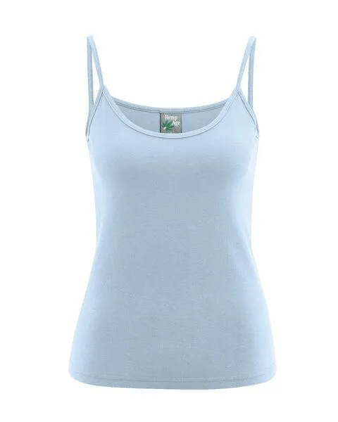 HempAge HempAge Trägertop Hanf/Biobaumwolle, Clearsky (blau), – Produktbild 1 von 4