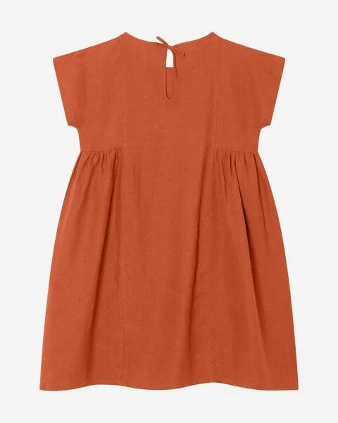 MATONA Matona Kleid | Boxy Dress | aus Leinen, Rooibos, – Produktbild 4 von 4