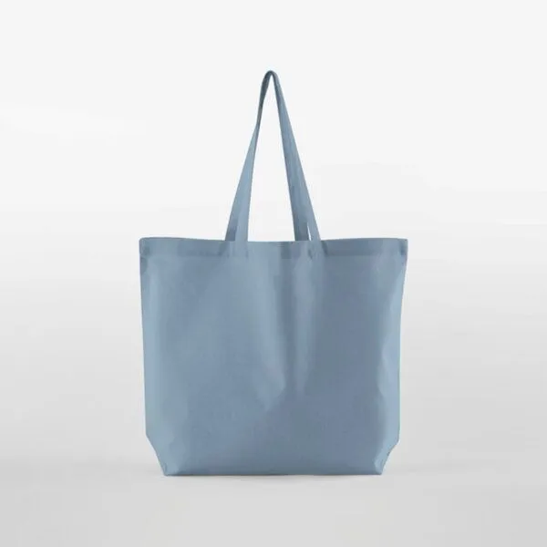 Westford Mill Westford Mill große Baumwolltasche Shopper Einkaufstasche Maxi, Blau (dusty), – Produktbild 1 von 2