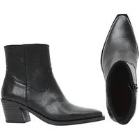 Ten Points Ten Points Carmen, Zip-Leder-Cowboy-Boots, Schwarz, – Produktbild 1 von 1