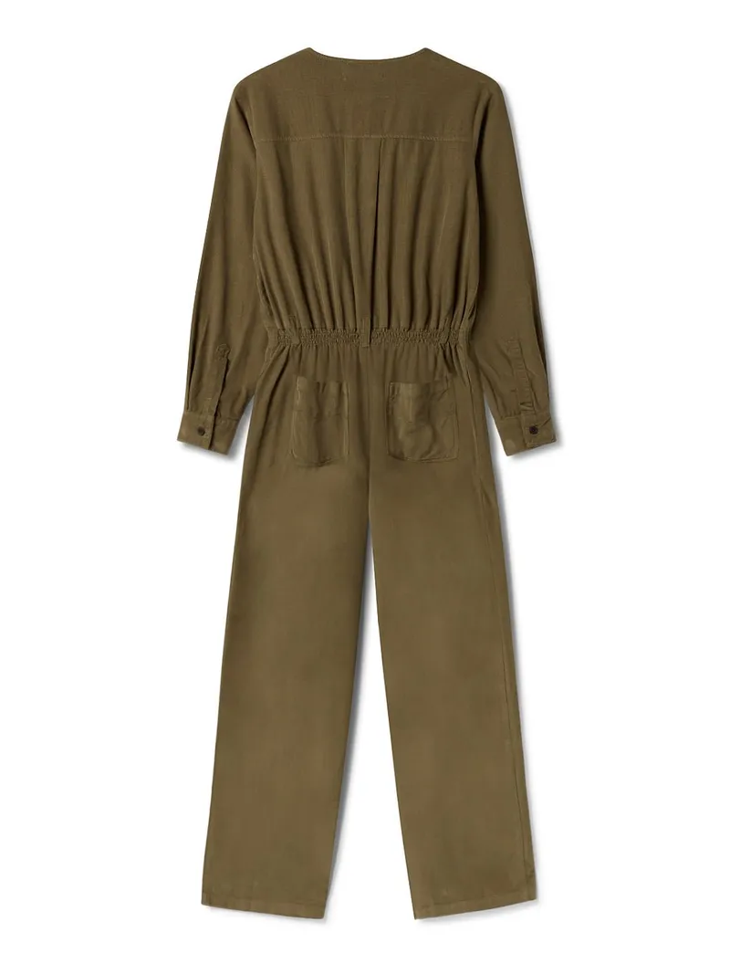 TWOTHIRDS TWOTHIRDS Damen vegan Jumpsuit Viper Moosgrün, Olivgrün, – Produktbild 2 von 2