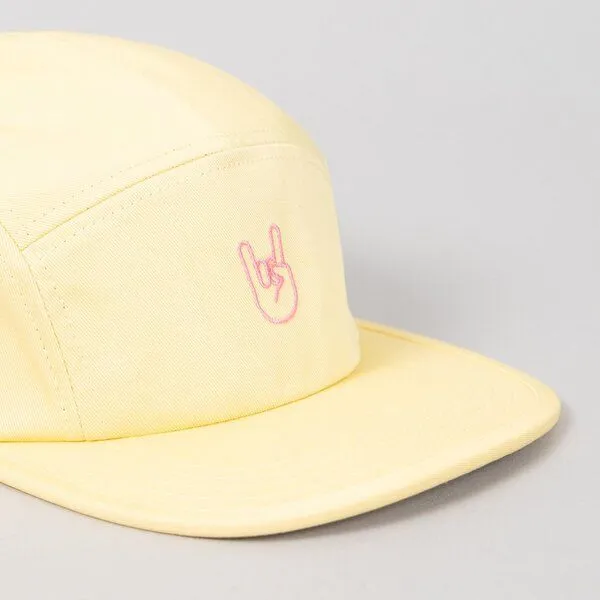 Fyngers Fyngers Five Panel Cap aus Biobaumwolle ROCK´n´ROLL, Butter, – Produktbild 3 von 4