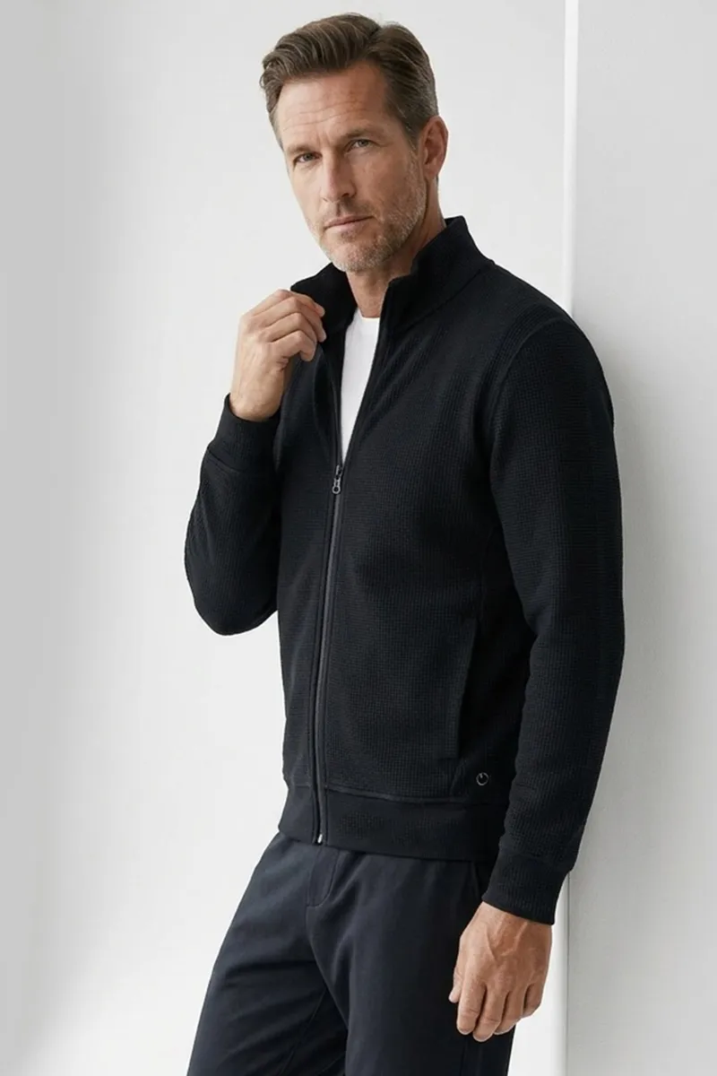 ORGANICATION ORGANICATION Herren vegan Jacke Jorrin Schwarz, Schwarz, – Produktbild 2 von 2