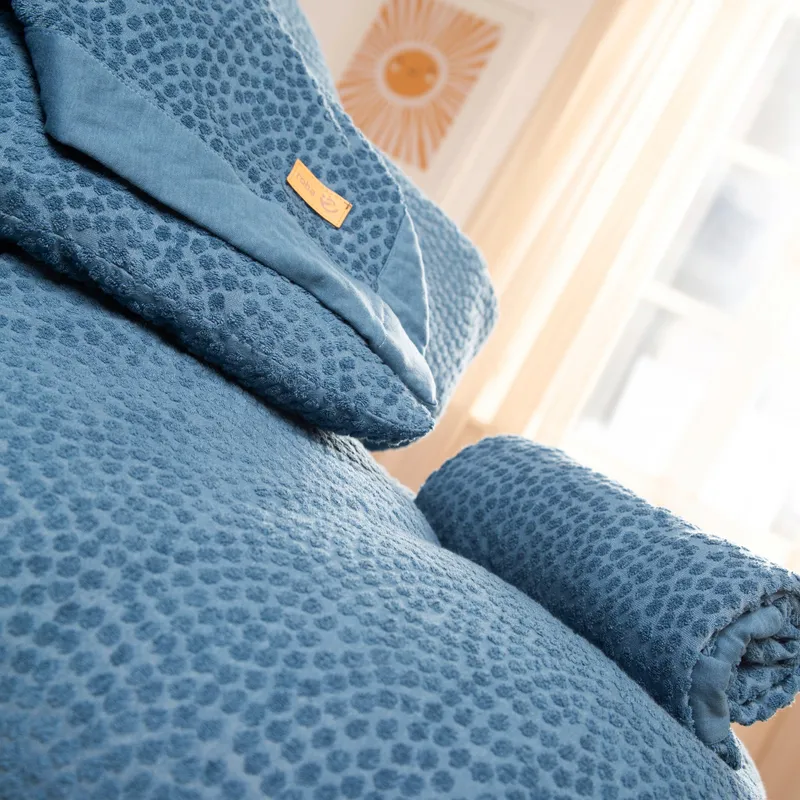 roba Roba Baby-Einschlagdecke 'Seashells' indigo – Produktbild 3 von 3
