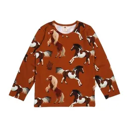 Walkiddy Kinder Langarmshirt Joyful Horses Bio-Baumwolle – GOTS-zertifiziertes Walkiddy Shirt mit Pferde-Print, weich, hautfreundlich & alltagstauglich – Produktbild 1 von 1