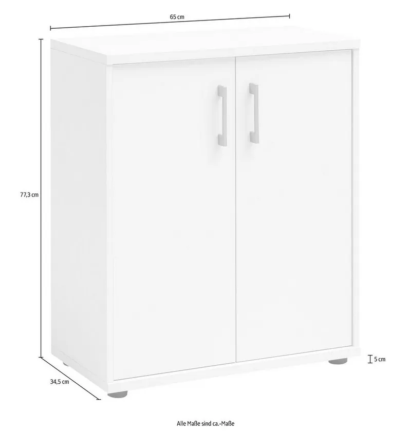 Schildmeyer Aktenschrank Serie 200, Aktenschrank, Made in Germany, B: 65 cm Solide Verarbeitung - Dieses Produkt ist in Deutschland gefertigt, Weiß, – Produktbild 5 von 5