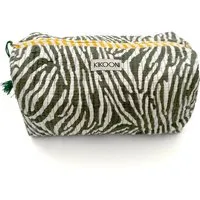 KIKOONI KIKOONI handgefertigte Kosmetiktasche "Desert Zebra", Gelb, – Produktbild 1 von 1