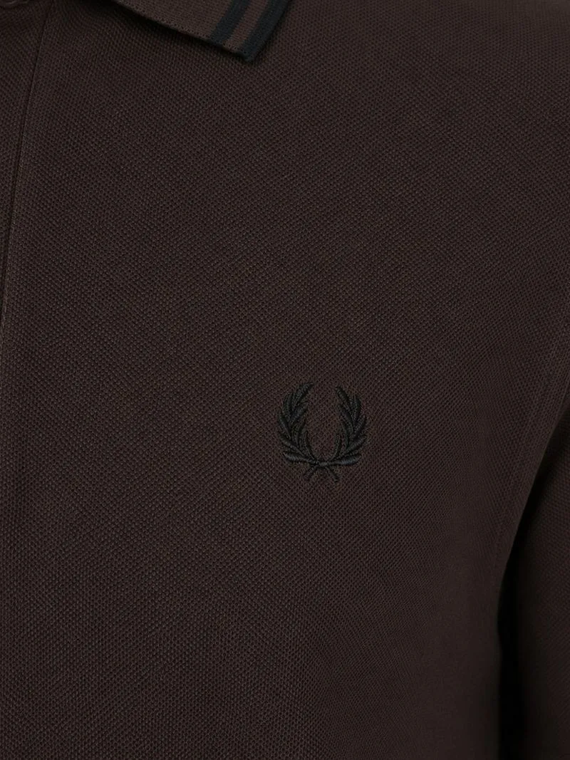 Fred Perry Fred Perry Poloshirt Tipped M3600 Braun 86C - Größe XL, Braun, – Produktbild 5 von 5