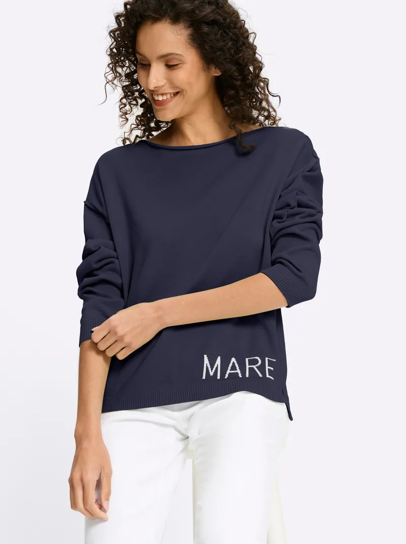 heine Baumwollpullover marine, Marine, – Produktbild 2 von 2