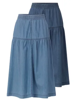 Witt Jeansrock blue-bleached + blue-stone-washed – Produktbild 1 von 1