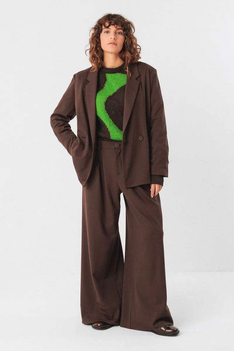 SKFK SKFK Damen vegan Blazer Iratz Braun, Dunkelbraun, – Produktbild 2 von 2