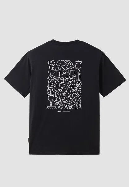 recolution Herren T-Shirt aus Baumwolle - APOSERIS MAENS - recolution, Black (schwarz), – Produktbild 4 von 4