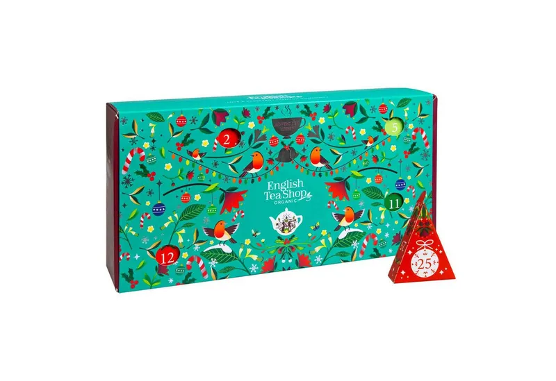 English Tea Shop English Tea Shop Tee Adventskalender "Christmas Vibes only", 25 Pyramidenbeutel, 25 versch. Sorten (Kräuter-, Früchte-, Grüner, Schwarzer Tee, Chai) – Produktbild 2 von 5