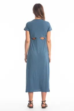 RAVENS VIEW IBIZA RAVENS VIEW IBIZA Damen vegan Kleid Uma Blau – Produktbild 1 von 1