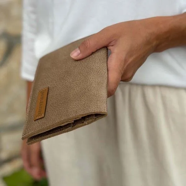BOWLEANIES TASCHEN BOWLEANIES TASCHEN Mittelgroßer Geldbeutel, Hellbraun, – Produktbild 4 von 4