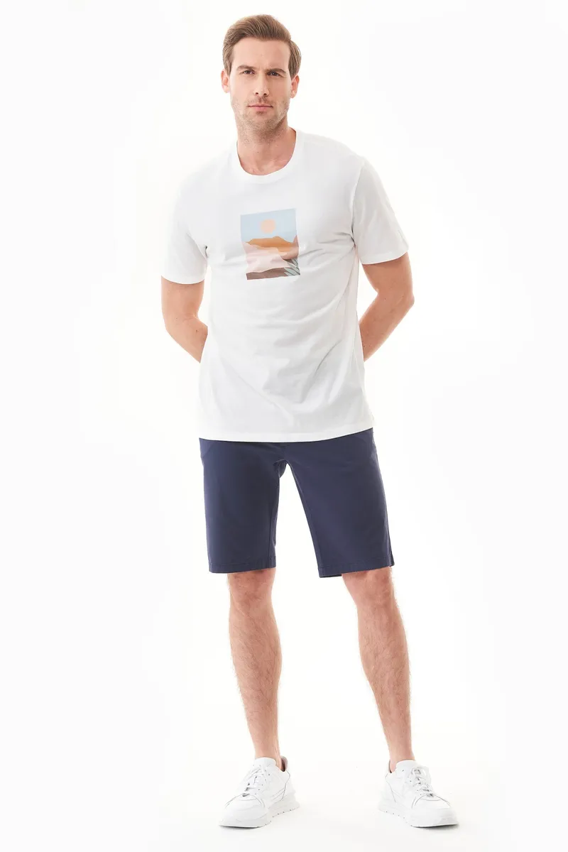 ORGANICATION ORGANICATION Herren vegan Regular-Fit Shorts Aus Bio-Baumwolle, Dunkelblau, – Produktbild 2 von 2