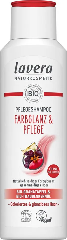 lavera lavera Bio-Pflegeshampoo "Farbglanz & Pflege", 250 ml – Produktbild 3 von 5