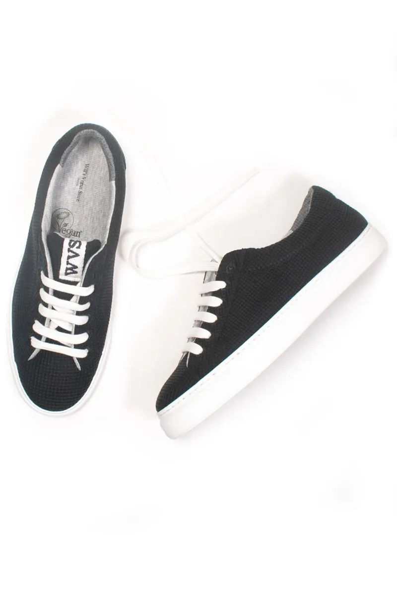 Will's Vegan Store Will's Vegan Store Damen vegan Ldn Biologisch Abbaubare Sneaker Schwarz, Schwarz, – Produktbild 1 von 2