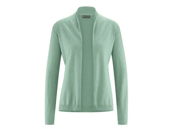 HempAge HempAge Sommerliche Strickjacke Hanf/Biobaumwolle, Menta (grün), – Produktbild 3 von 4