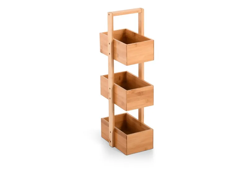 Raburg Standregal Holzregal, Bambus, schmales Design, Kori, Beige, – Produktbild 1 von 3