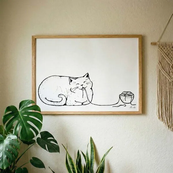 LIGARTI Kunstdruck »Spacatti« von LIGARTI | A4, A3 oder A2 | Wandbild | Poster | Kunst – Produktbild 2 von 3