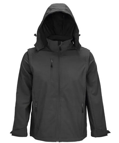 Sol's Sol's Softshell Systemjacke 3 in 1, Grau (charcoal grey), – Produktbild 1 von 3