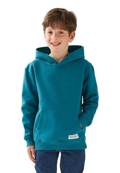 Band of Rascals Band of Rascals Plain Hooded, Petrol, – Produktbild 1 von 4