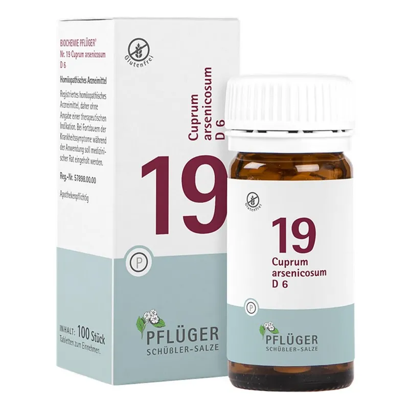 Biochemie Pflüger Schüßler-Salze Biochemie Pflüger 19 Cuprum arsenic.D 6 Tbl. – Produktbild 2 von 2