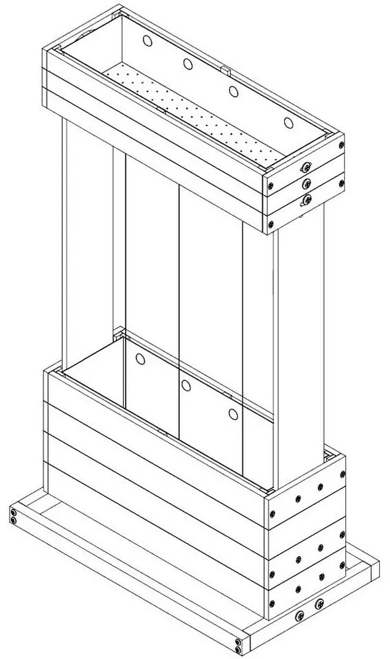 matrasa Hochbeet mit Rankseilen CUBE 2 - Vertikales Beet für Terrasse Balkon & Garten, Gemüsebeet Kräuterbeet, Braun, – Produktbild 5 von 5
