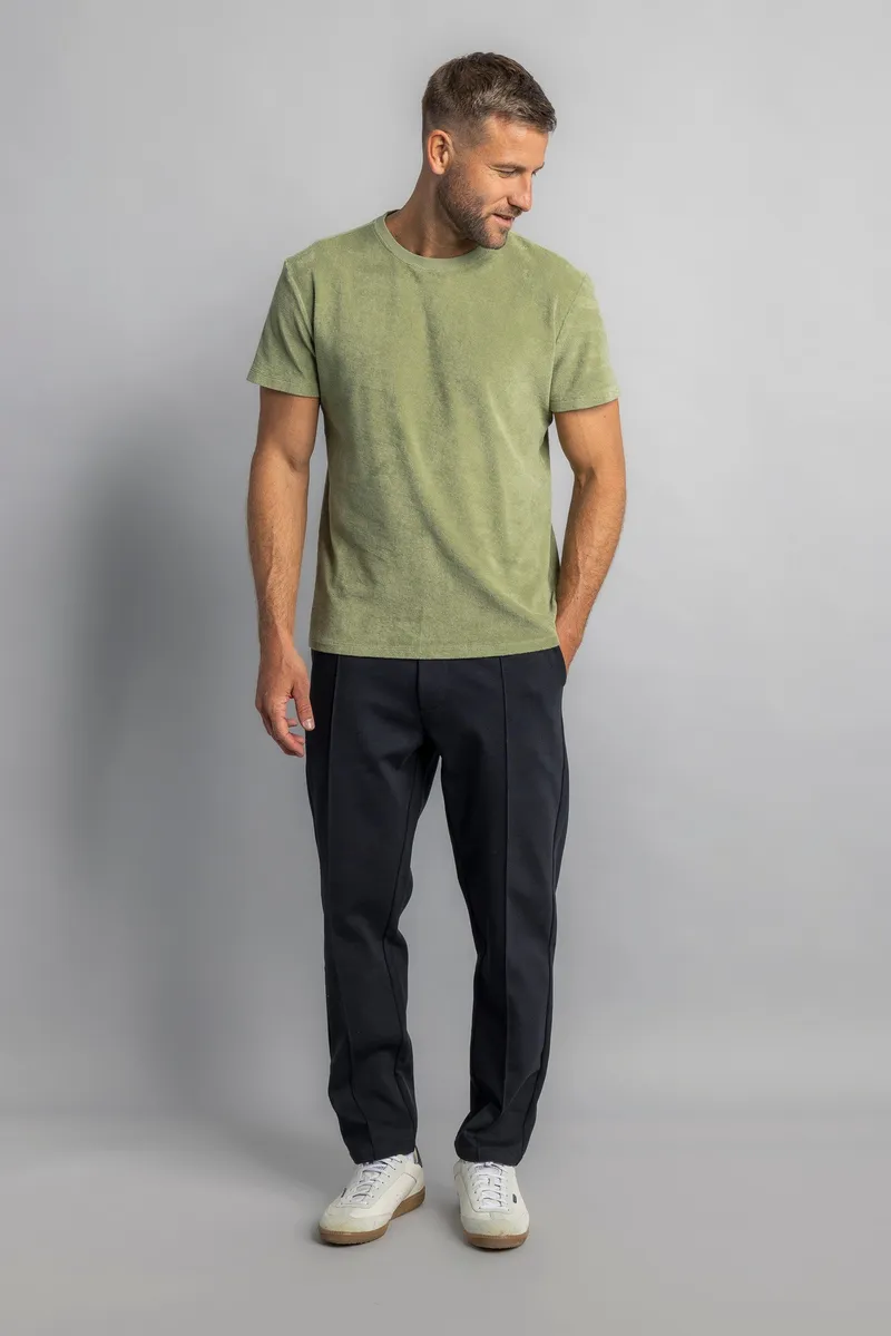 DIRTS DIRTS Herren vegan T-Shirt Terry Salbei Grün, Hellgrün, – Produktbild 1 von 2