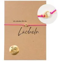 Bow & Hummingbird Bow & Hummingbird Armband auf Karte - Smiley - Ich schenke dir ein Lächeln – Produktbild 1 von 1