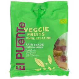 El Puente El Puente Veggie Fruits - Bio-Fruchtgummi ohne Gelatine | Fair Trade | Bio-zertifiziert | Vegan | Glutenfrei – Produktbild 1 von 1