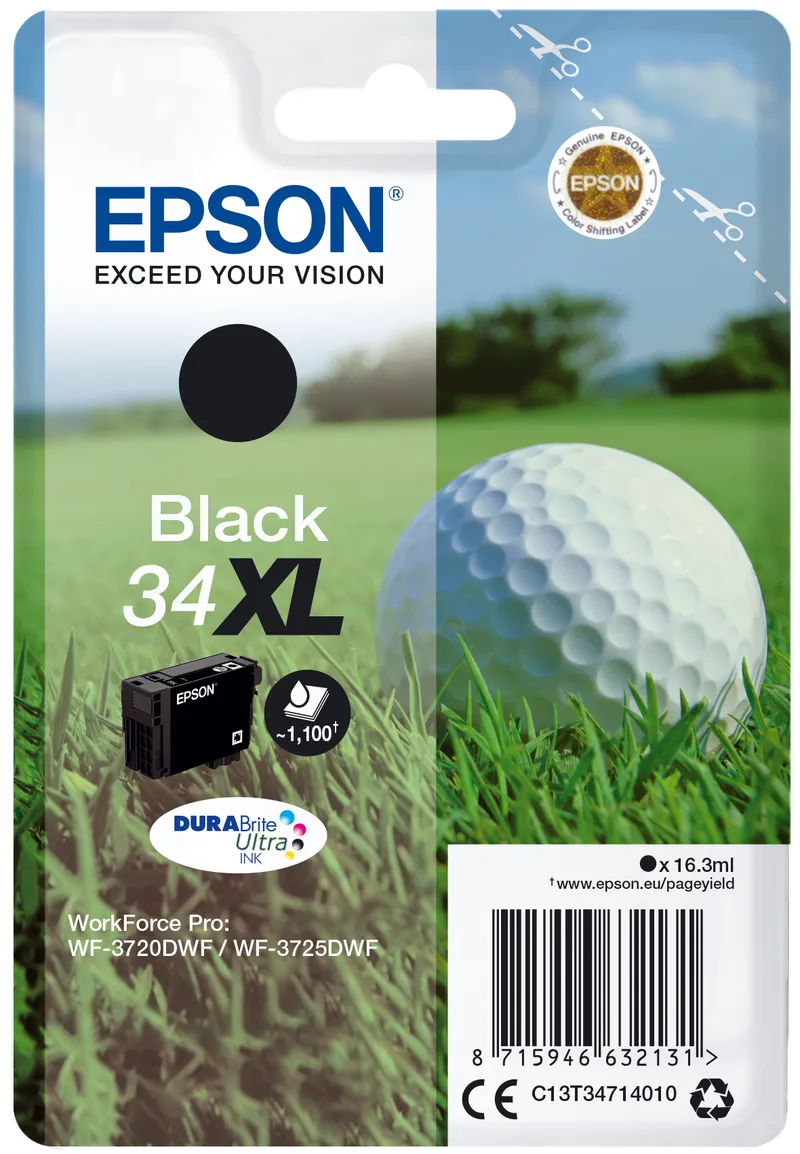 Epson Epson Tintenpatrone T3471/ 34XL schwarz – Produktbild 1 von 2